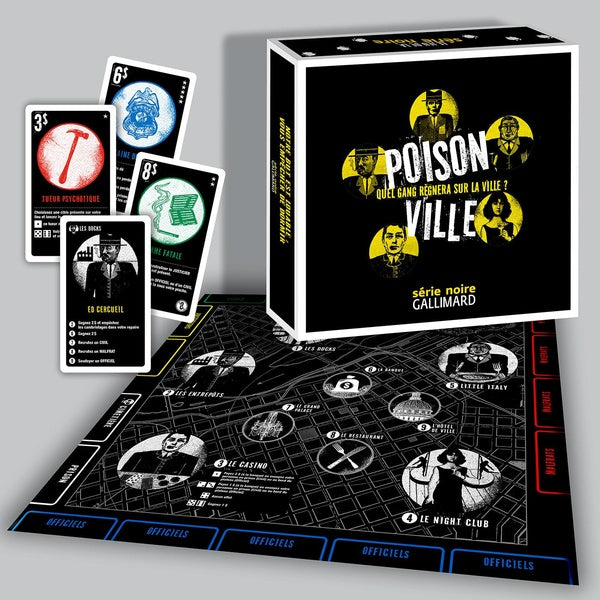 Front cover of Poison Ville : Le jeu de la Série Noire ; Quel gang règnera sur la ville ?