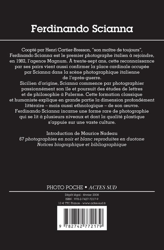 Back cover of Ferdinando Scianna