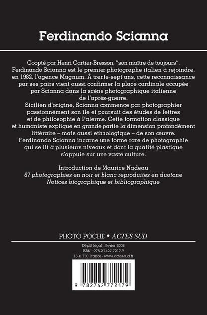 Back cover of Ferdinando Scianna
