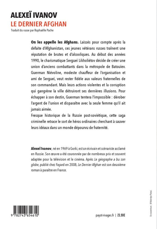 Back cover of Le dernier Afghan