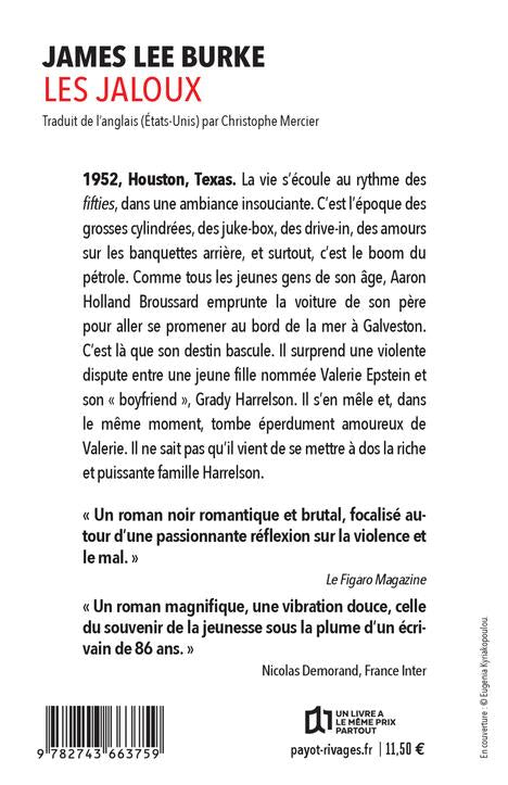 Back cover of Les jaloux