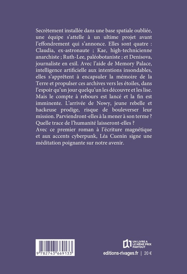 Back cover of Memory Palace