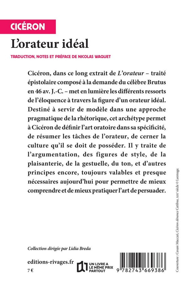 Back cover of L'orateur idéal