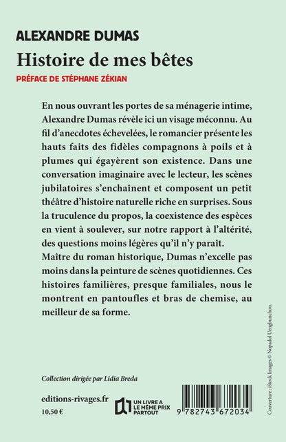 Back cover of Histoire de mes bêtes