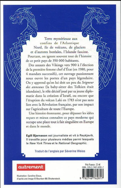 Back cover of Histoire de l'Islande : ce petit pays qui fascine le monde