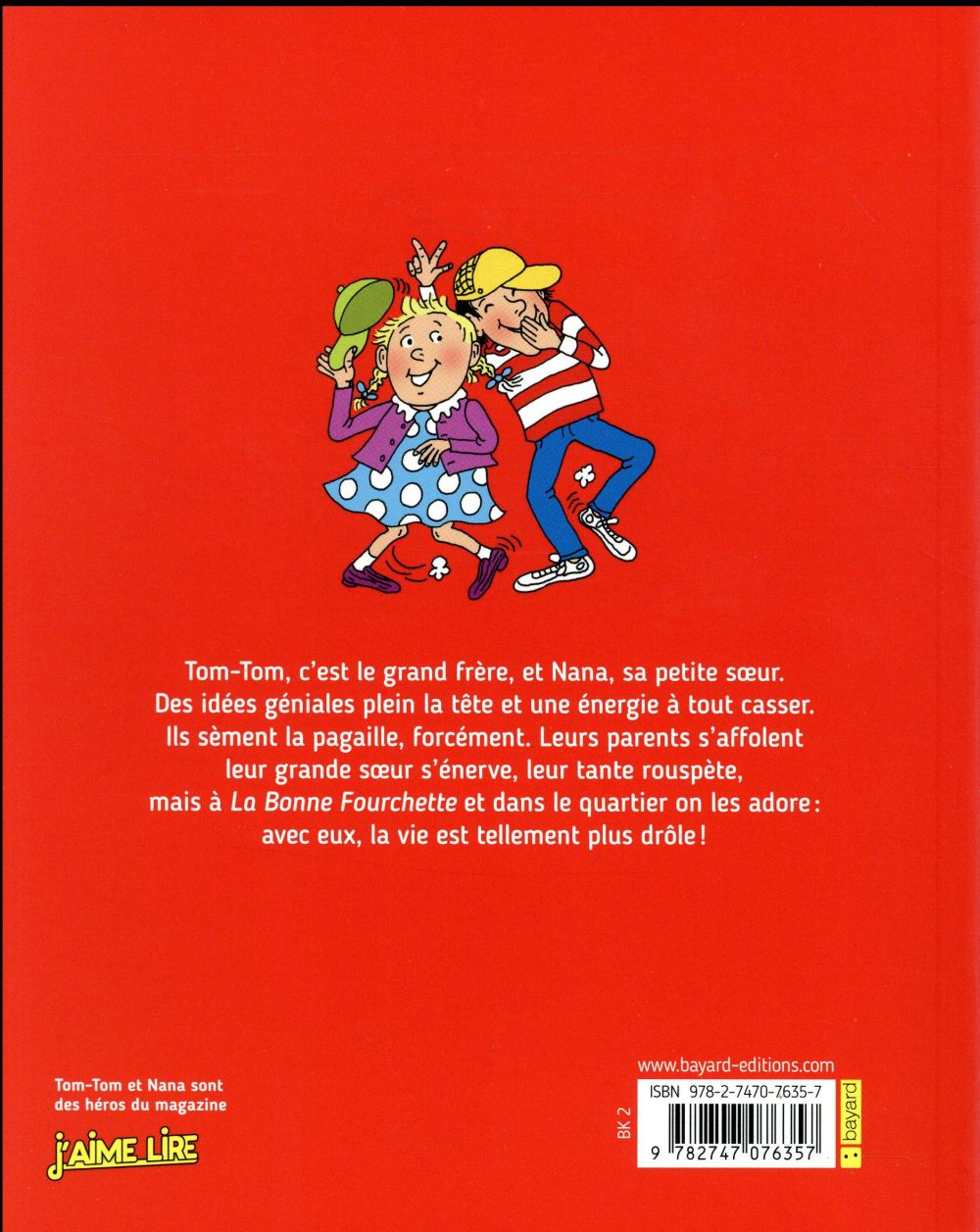 Back cover of Tom-Tom et Nana Tome 2 : Tom-Tom et ses idées explosives