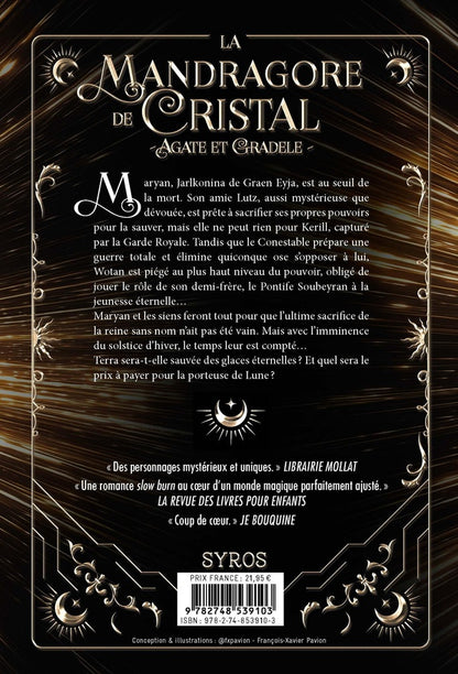 Back cover of La mandragore de cristal Tome 3 : Agate et Gradele