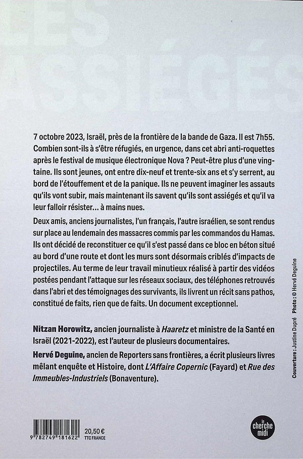 Back cover of Les assiégés : Dans l'enfer du 7 octobre