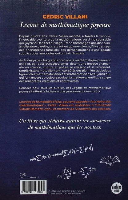 Back cover of Leçons de mathématique joyeuse