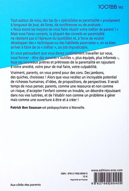 Back cover of Parents, on vous prend pour des cons !