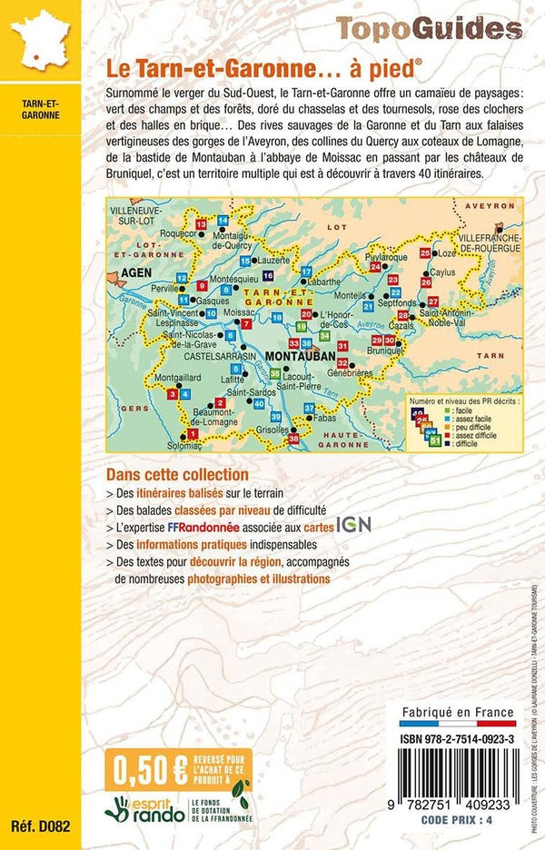 Back cover of Le Tarn-et-Garonne... à pied