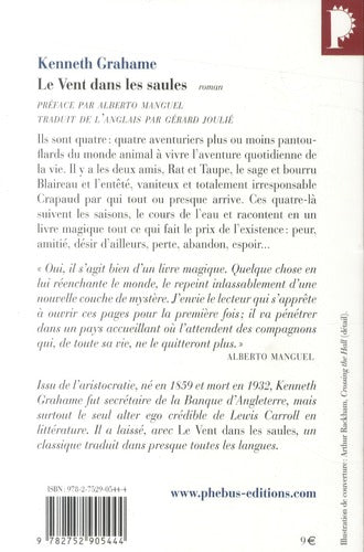 Back cover of Le vent dans les saules                     (préface Alberto Manguel)