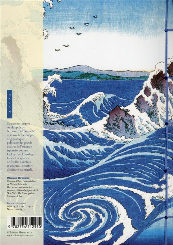 Back cover of Carnet l'eau dans l'estampe japonaise