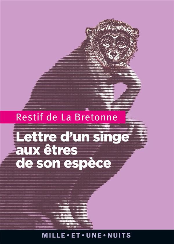 Front cover of Lettre d'un singe aux êtres de son espèce