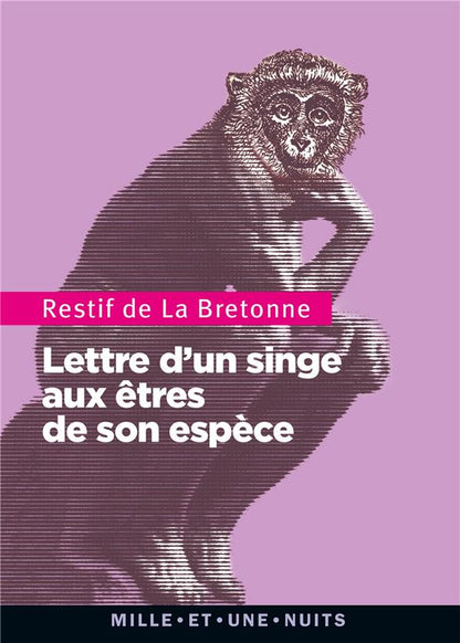 Front cover of Lettre d'un singe aux êtres de son espèce