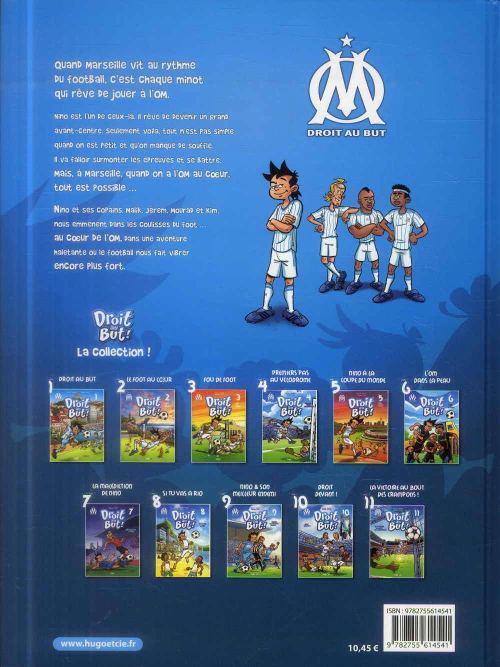 Back cover of Droit au but ! Tome 11 : la victoire au bout des crampons !
