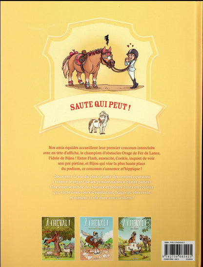 Back cover of à cheval ! Tome 3 : quel toupet !