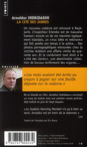 Back cover of La cité des jarres