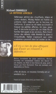 Back cover of La défense Lincoln