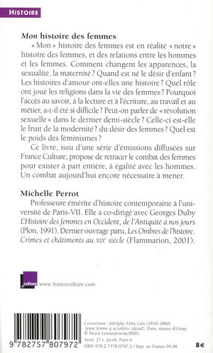 Back cover of Mon histoire des femmes