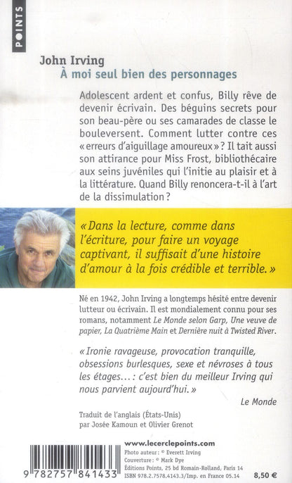 Back cover of à moi seul bien des personnages