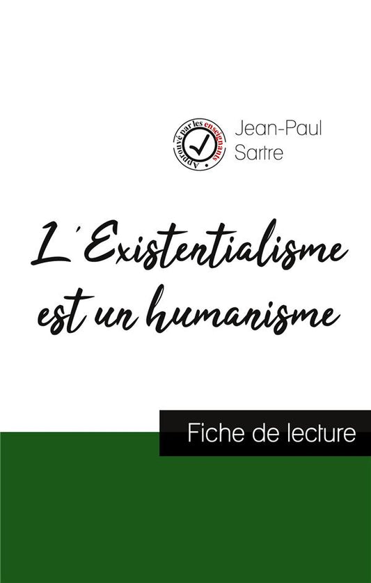 Front cover of L'Existentialisme est un humanisme de Jean-Paul Sartre : fiche de lecture et analyse complète de l'oeuvre                     (IMPRESSION A LA DEMANDE)