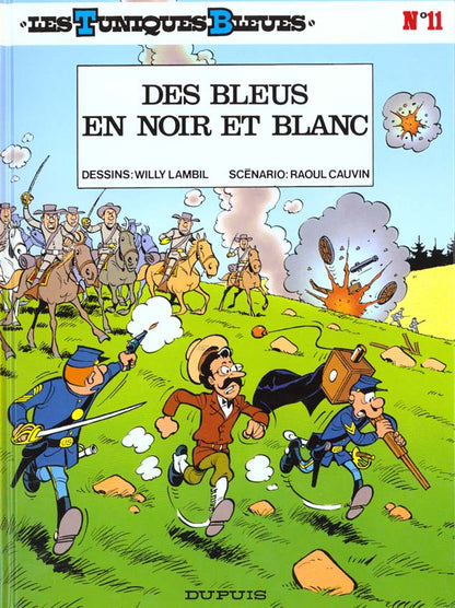 Front cover of Les Tuniques Bleues Tome 11 : des bleus en noir et blanc