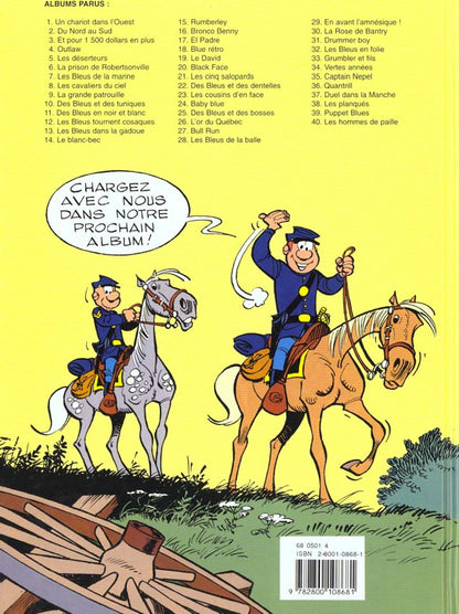 Back cover of Les Tuniques Bleues Tome 11 : des bleus en noir et blanc