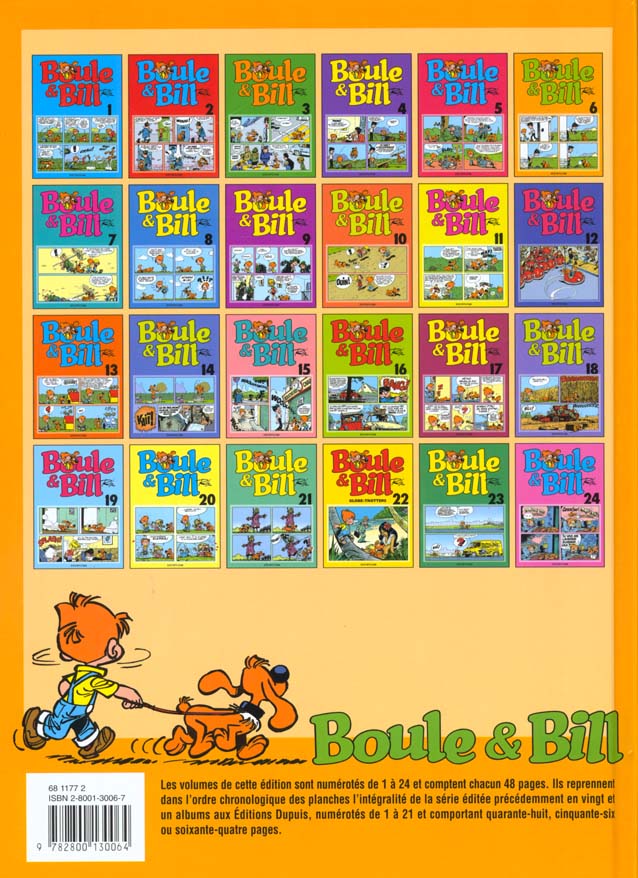 Back cover of Boule & Bill Tome 6