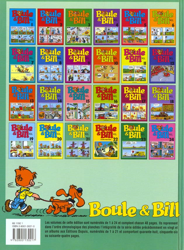 Back cover of Boule & Bill Tome 21