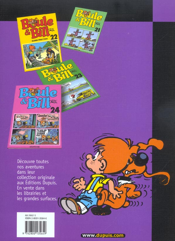 Back cover of Boule & Bill Tome 4