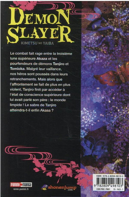 Back cover of Demon slayer Tome 18