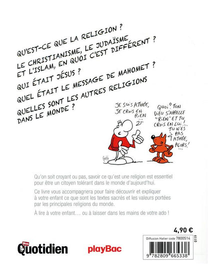 Back cover of Mon quotidien ; les religions expliquées aux enfants