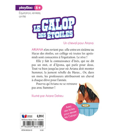 Back cover of Le galop des étoiles Tome 1 : un cheval pour Ariana