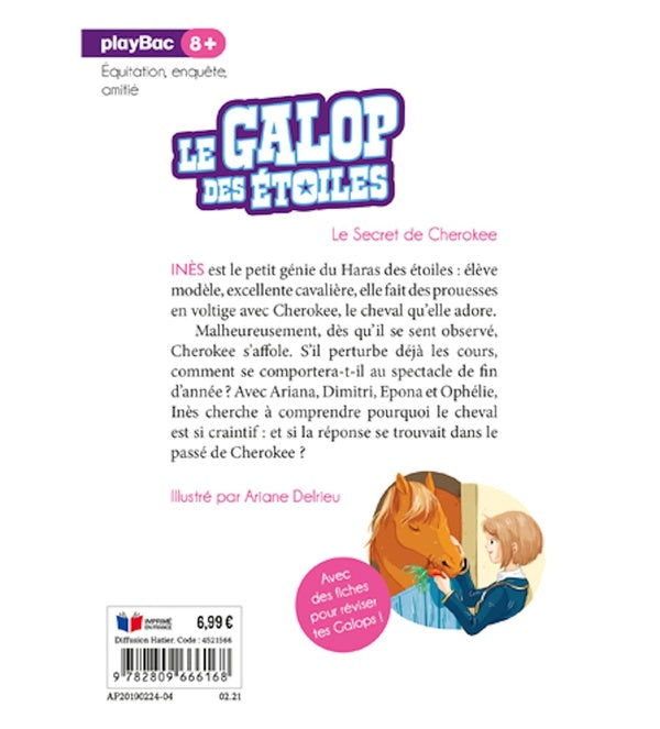 Back cover of Le galop des étoiles Tome 2 : le secret de Cherokee