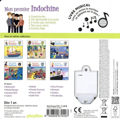 Back cover of Livre musical : mon premier Indochine