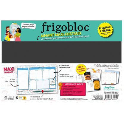 Back cover of Mini Frigobloc Hebdomadaire à chacun sa couleur ! (édition 2026)                     (De septembre 2025 à décembre 2026)
