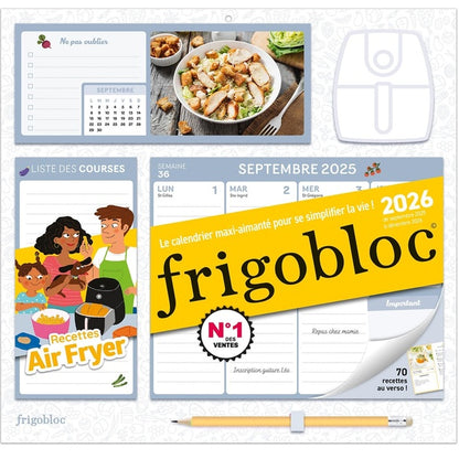 Front cover of Frigobloc Hebdomadaire Air Fryer (édition 2026)                     (De septembre 2025 à décembre 2026)
