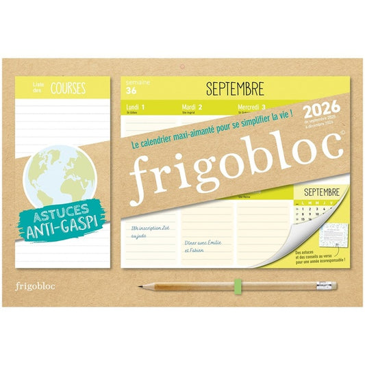 Front cover of Mini Frigobloc Hebdomadaire : Anti-Gaspi (édition 2026)                     (De septembre 2025 à décembre 2026)