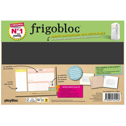 Back cover of Mini Frigobloc Hebdomadaire : Anti-Gaspi (édition 2026)                     (De septembre 2025 à décembre 2026)