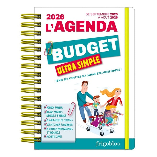 Front cover of L'agenda budget ultra simple (édition 2026)                     (De septembre 2025 à août 2026)