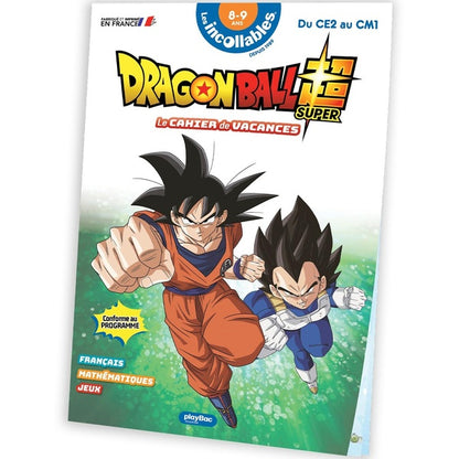 Front cover of Les incollables : Mon cahier de vacances ; Dragon Ball Super ; Du CE2 au CM1 (édition 2025)