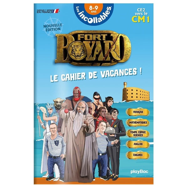 Front cover of Les incollables : Cahier de vacances : Fort Boyard ; CE2 vers CM1 (édition 2025)