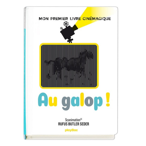 Front cover of Au galop ! Mon premier livre cinémagique
