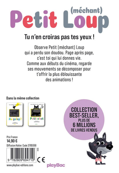 Back cover of Petit (méchant) Loup : Mon premier livre cinémagique