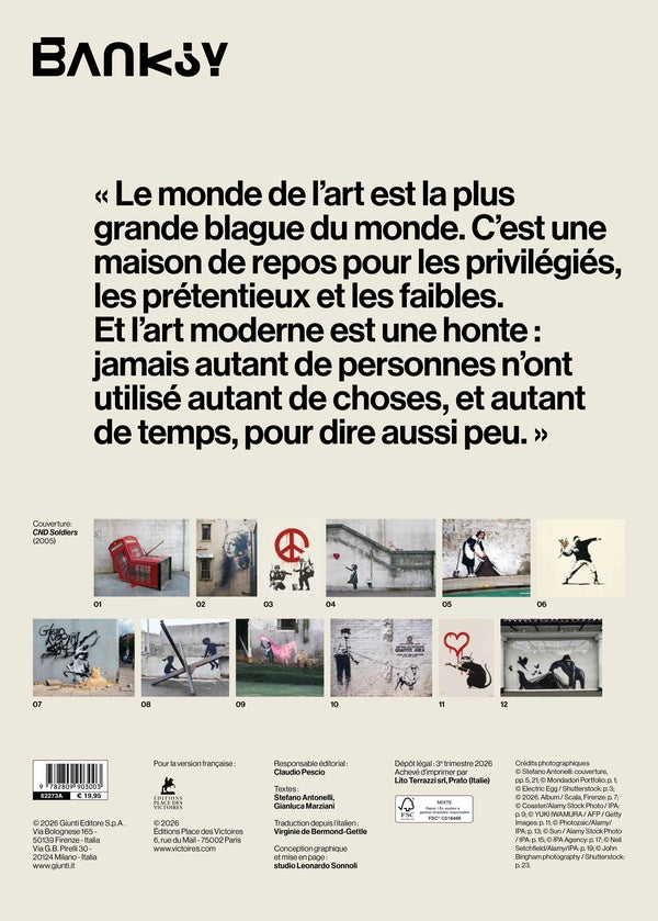 Back cover of Banksy : Calendrier (édition 2027)                     (Spirale)