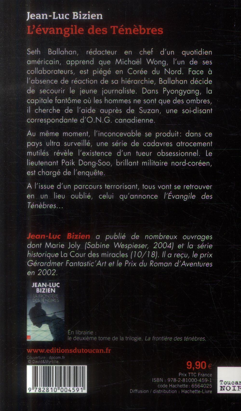 Back cover of La trilogie des ténèbres Tome 1 ; l'évangile des ténèbres