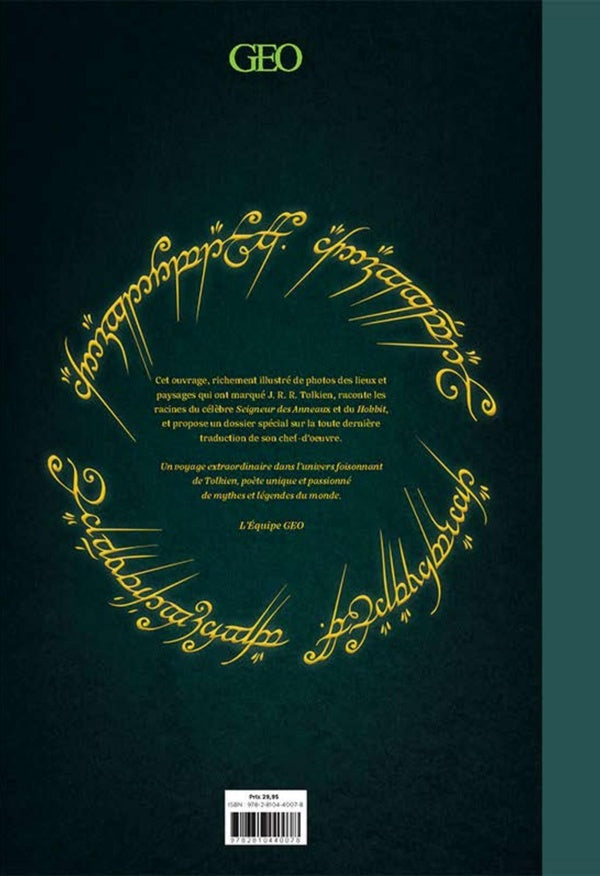 Back cover of Voyage dans les mondes de Tolkien                     (Édition Collector)