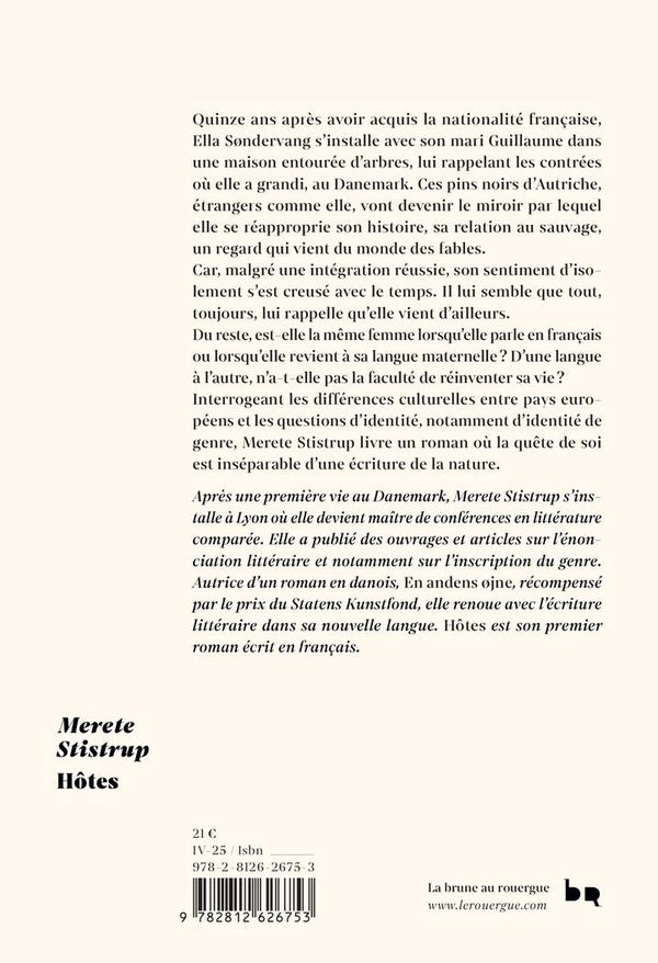 Back cover of Hôtes