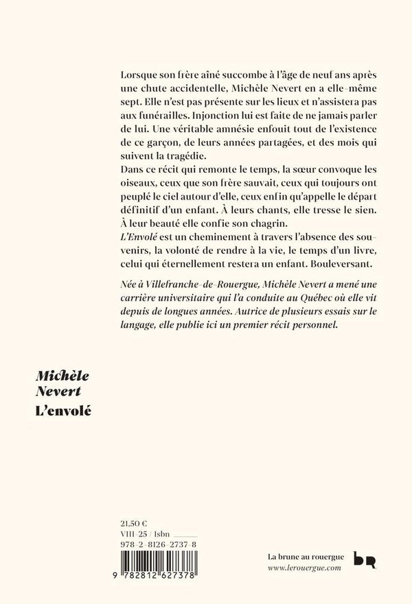Back cover of L'Envolé